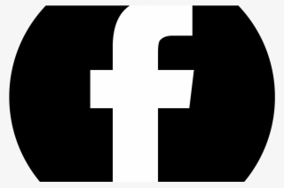 Facebook Black Circle - Cross