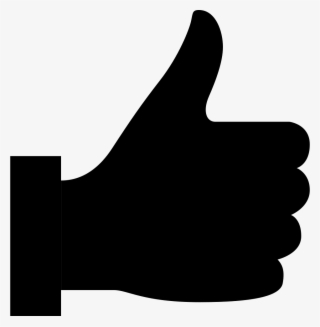 Png File Svg - Thumbs Up Icon Black