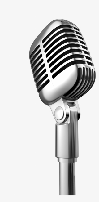 Open-mic Backgrounds - Old Microphone Transparent Background