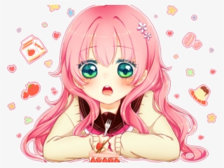 Anime Girl Clipart Birthday - Anime Girl Pink Hair