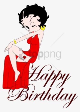 Free Png Betty Boop Happy Birthday Banner Png Image - Happy Birthday Text Png