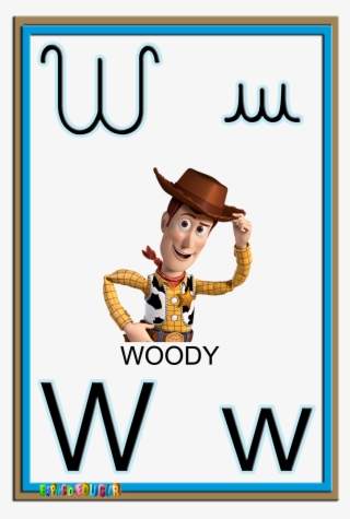 Alfabeto Quatro Tipos De Letras Colorido Ilustrado - Toy Story 4 Woody
