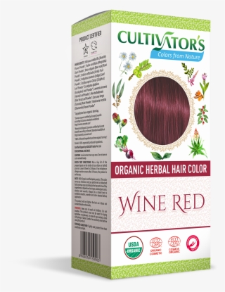 Wine Red Organic Herbal Hair Color Hibiscus, Beet Root, - Cultivators Hair Color Dark Brown
