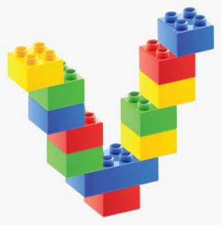 V Lego Letters, Big Lego, Abc Games, - Alfabeto De Bloques V