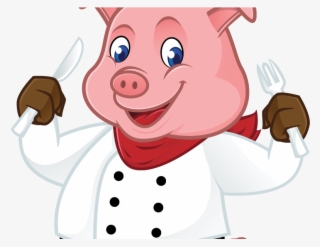 Description - Chef Pig Clipart Png