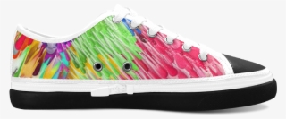 Paint Splashes By Artdream Women's Canvas Zipper Shoes - Skate Shoe