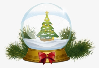 Free Png Christmas Tree Snowglobe Png - Christmas Snow Globe Png