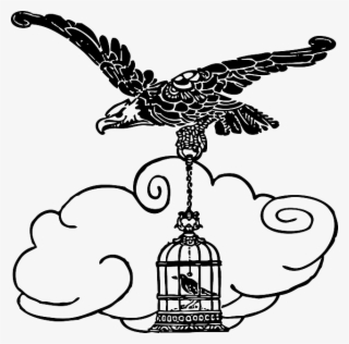 Cartoon, Eagle, Birds, Bird, Flying, Animal - Nightingale And Eagle
