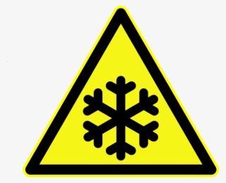 Snow Warning Signs - Snowflake Warning Sign
