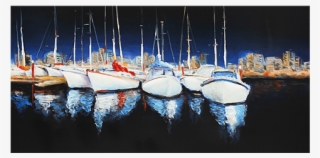 Image For 30x60" Nautical Inspiration Painting From - Sailboat