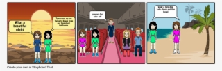 Hawai With Twins - Cartoon