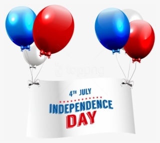 Free Png Independence Day With Balloons Image Png Images - Independence Day Png Text