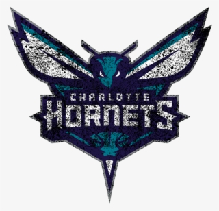 Charlotte Hornets 2015-pres Primary Logo Distressed