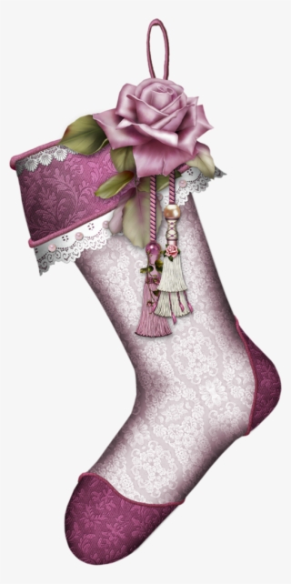 Natal Elementos Pink Christmas, Christmas Images, Christmas - Christmas Pink Stocking Clipart