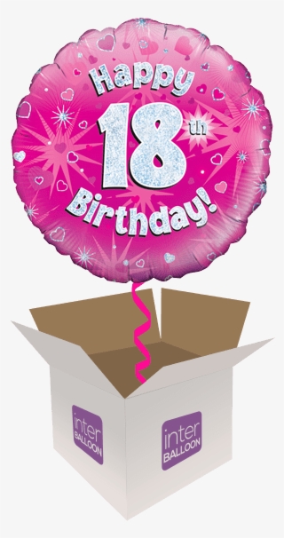 18th Birthday Helium Balloons Delivered In The Uk By - 18th Birthday Pink