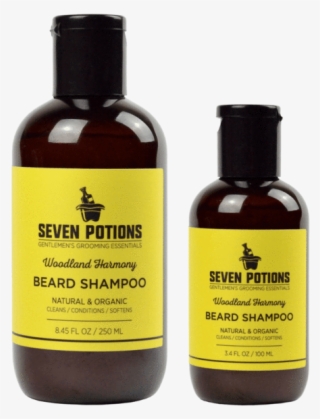 Seven Potions Beard Shampoos Woodland Harmony 2 Sizes - Seven Potions Beard Wash