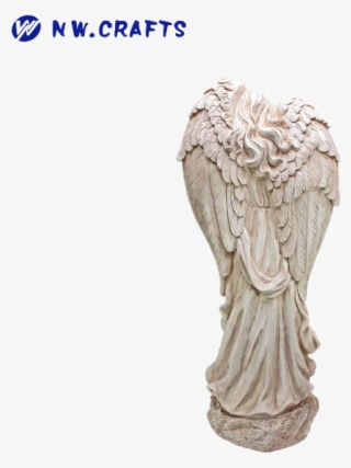 White Standing Angel Statue Suitable As Gifts For Decorative - Statue