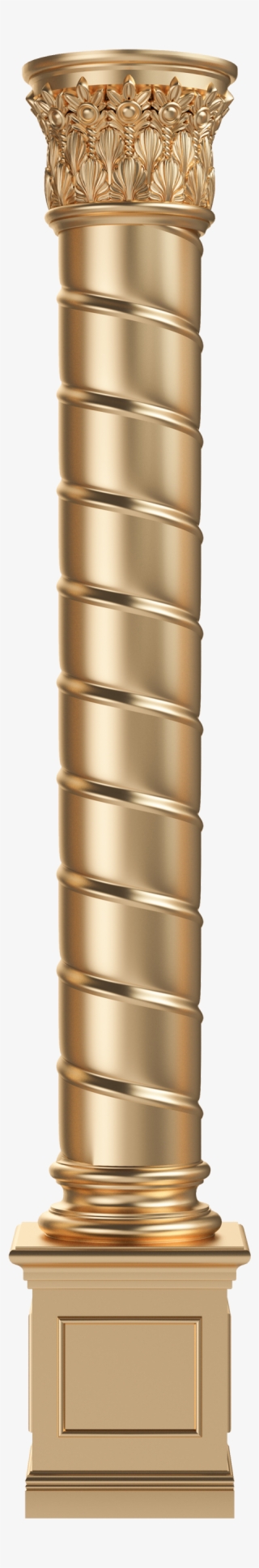 Column Gold European Columns Transprent Png Free - Pillar Png