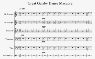 Great Gatsby Danse Macabre Sheet Music For Trumpet, - Document
