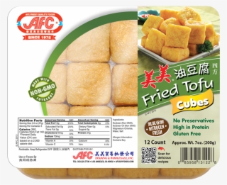 Afc Fried Tofu Cubes 7 Oz - Fried Tofu Cubes Calories