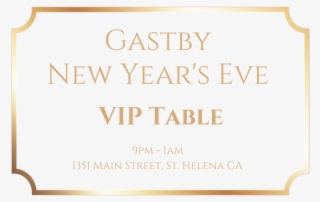 Vip Gatsby Ticket - Body And Mind