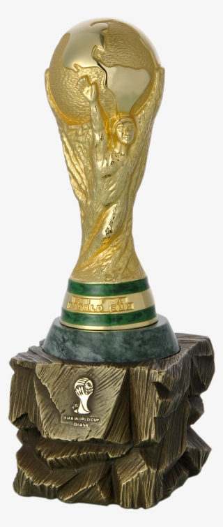 Scored World Cup Trophy, Individually Packed In A Wooden