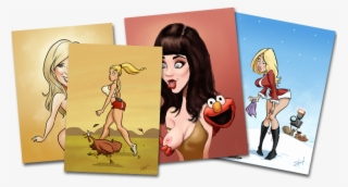 Sexy Pinup Caricatures $200 - Cartoon