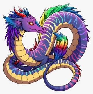 Rainbow Dragon Key Charm - Rainbow Dragon Png