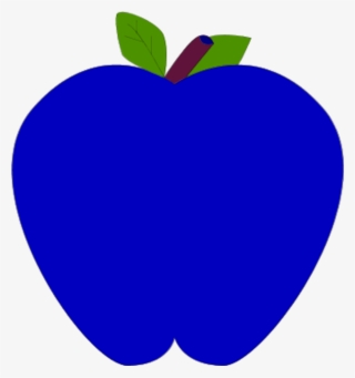 Colorful Apple Clipart - Blue Apple Clip Art
