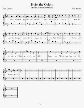 Hoist The Colors Sheet Music Composed By Hans Zimmer - Sheet Music