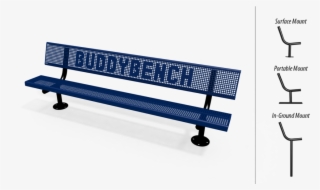 Buddy Bench With Back - Outdoor Bench