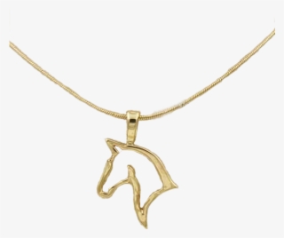 Gold Horse Necklace - Locket