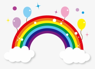 Резултат С Изображение За 綺麗な虹です Transparent Clipart - Rainbow Sticker