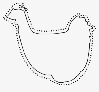 Chicken Silhouette - Art With Farm Animals For Kids