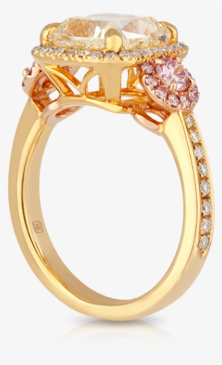 18ct Yellow And Rose Gold Ring - Engagement Ring