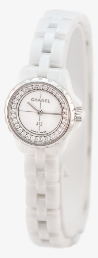 Chanel J12∙xs White Ceramic & Steel Diamonds 19mm H5237 - Analog Watch