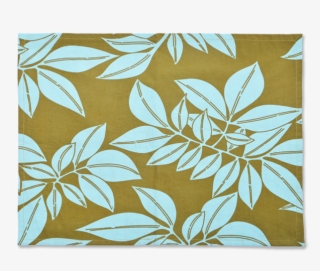 Hoja Aqua Olive - Wallpaper