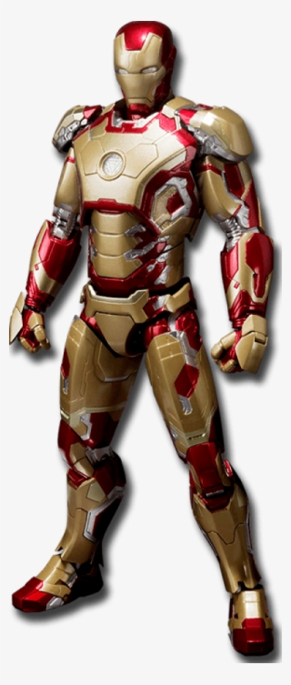 Iron Man Mkxlii Figure Bandai Sh Figuarts Iron Man Mark 42 Transparent Png 400x942 Free Download On Nicepng - roblox how to get iron man egg