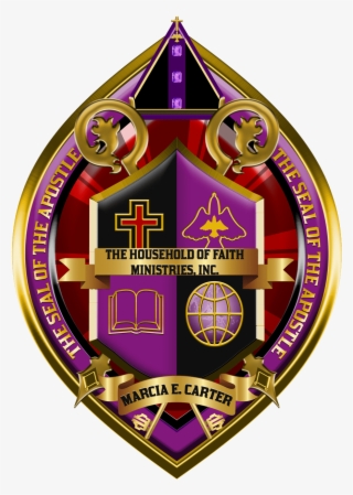 Bishop Seal Design Church Crest Ministry Logo - Badge