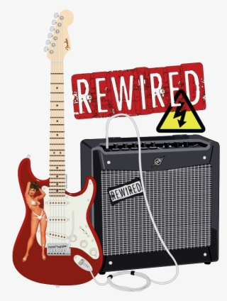 The Band Rewired Asked Me To Design A Logo For Them - Black Squier Strat