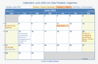 Calendario Argentino Junio 2020 En Formato De Imagen - Family Day 2019 Canada