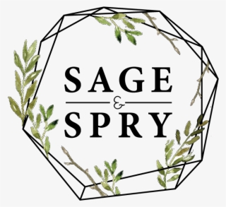 Sage & Spry - Zaproszenia Slubne Złoto I Zieleń