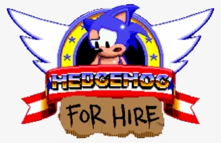 Hedgehog For Hire “sonic Mania” - Sonic The Hedgehog Game Logo
