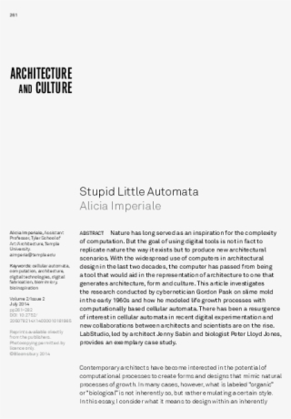 stupid little automata - document