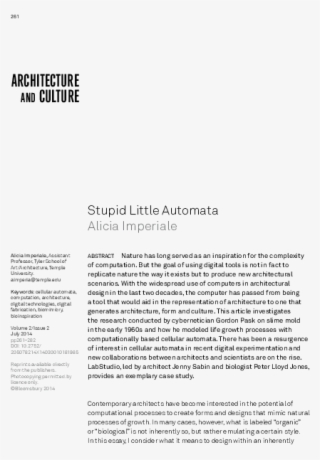 Stupid Little Automata - Document