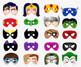 Mask Superhero Robin Batman Download Hq Png Clipart - Justice League Printable Mask