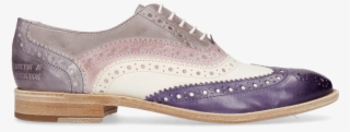 Oxford Shoes Amelie 10 Vegas Violet White Light Purple - Suede