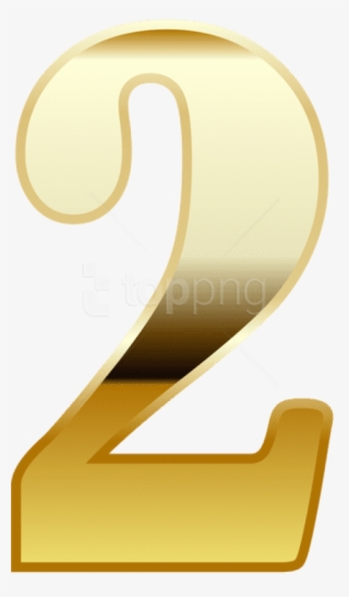 Free Png Download Gold Number Two Clipart Png Photo - Gold Numbers Png Transparent