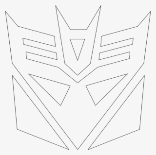 Transformers Decepticon Symbol - Transformer Decepticon Logo Outline