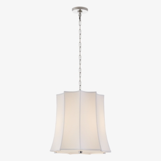 Peter Crown Hanging Shade In Polished Nickel Wit - Lampshade
